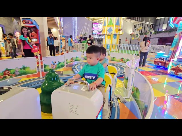 Pheng An and friend on the train so scary but happy time#cute #kid #cutebaby #toys #funny #smart