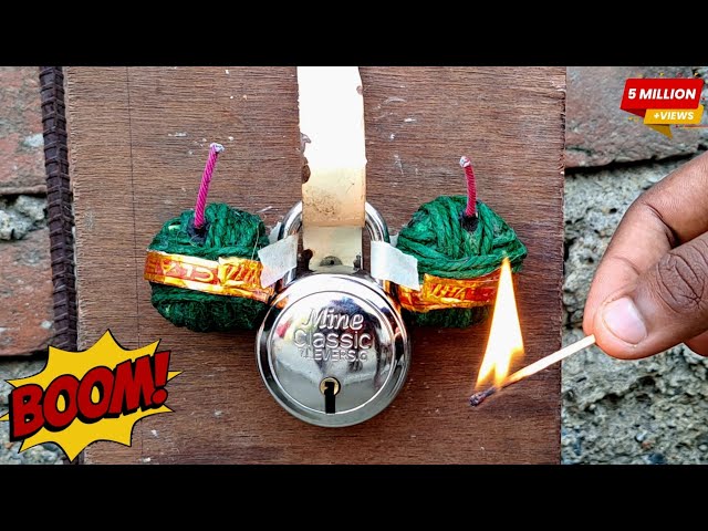 Metal Lock vs VIP Bomb 😱😱 - क्या यह ताला टूट पाएगा? || Diwali Stash Testing 2024 #experiment #diwali