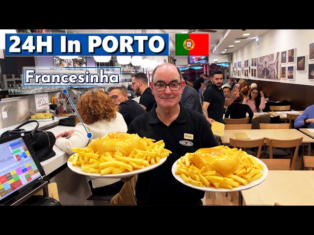 24H In PORTO - Ultimate Portuguese Food Tour - Best Porto Hot Dog & "Francesinha"!