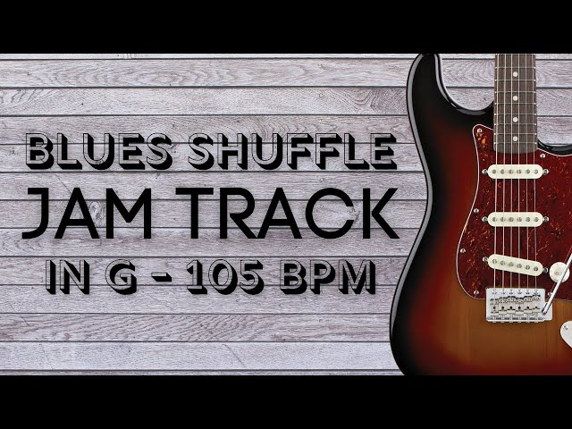 GROOVY Blues Shuffle Jam Track in G