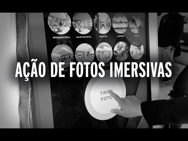 Ativação de fotos imersivas para o estande de vendas da Exto.