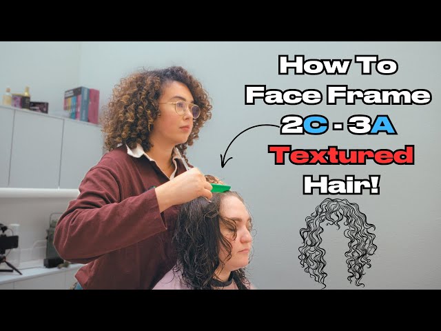 How To Do a Face Frame Curly Haircut on 2C - 3A Textured Hair!