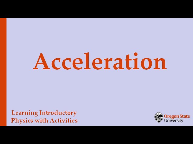 Acceleration