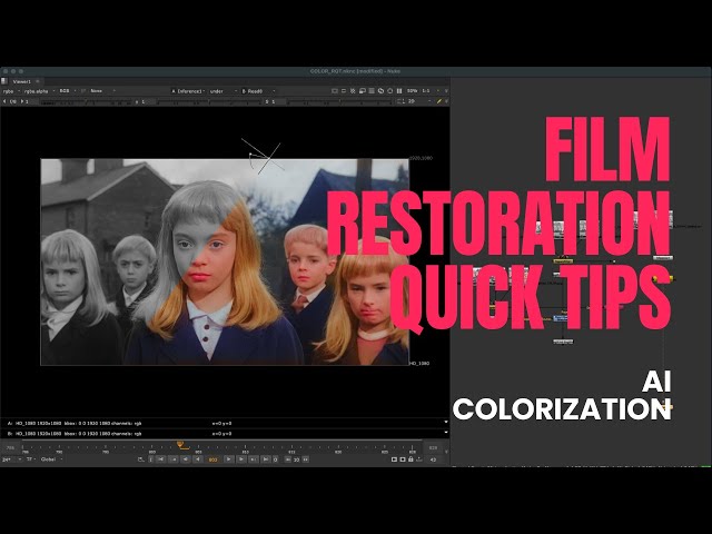 Film Restoration Quick Tips: AI colorization with Photoshop Neural Filters and Nuke's Copycat