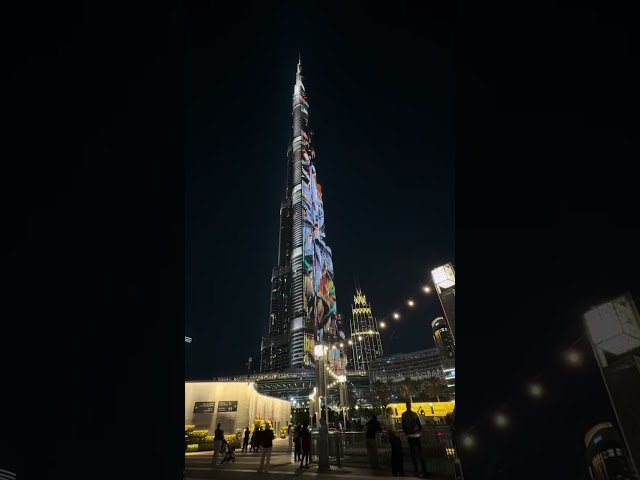 Burj Khalifa light show and music Jan 25th  2025