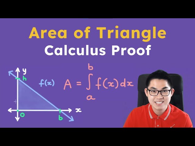 Prove the Area of a Triangle using Integral Calculus