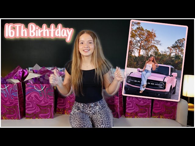 Surprising Emily with 16 gifts for her 16th Birthday 🎂 | SISTER FOREVER