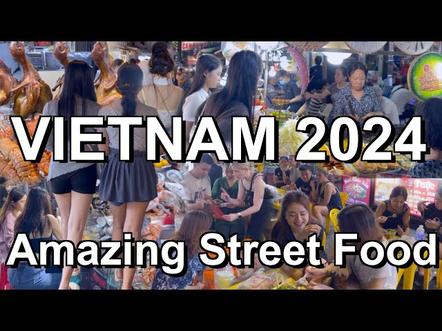 Amazing! Best night street food market in Saigon, Vietnam 🇻🇳 There are hundreds of food stalls