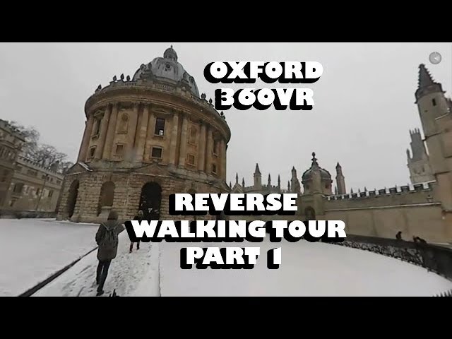 Old Oxford 360 Snowy Reverse Walking Tour Sheldonian, Bodleian, Radcliffe Camera, Bridge of Sighs