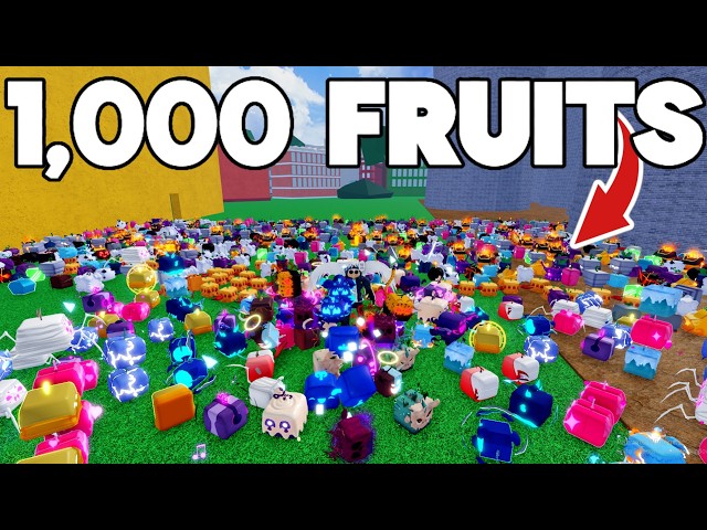 I Used 100 Accounts to Roll 1,000 Fruits in Blox Fruits