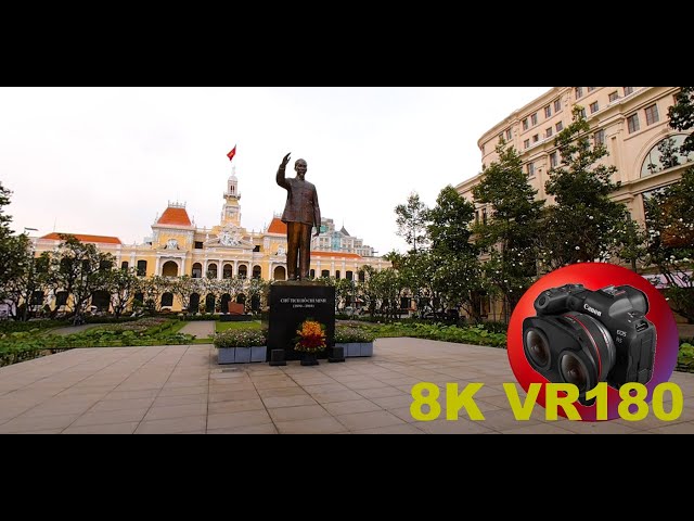 HO CHI MINH Statue Peoples Committee Building Opera House 8K 4K VR180 3D (Travel Videos ASMR Music)