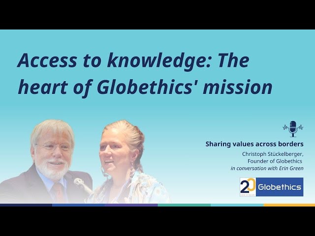 Access to knowledge: The heart of Globethics' mission