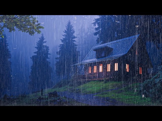 Fall Asleep With The Soothing Sounds Of Rain And Thunder | Study, RELAX with ASMR Rain Sounds