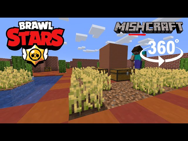 Brawl Stars Minecraft map in 360 degree vr!