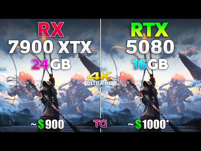 RTX 5080 vs RX 7900 XTX - Test in 10 Games | 4K