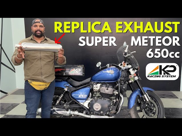 Super Meteor 650 Exhaust Change - Replica Exhaust | No More Cop Fear