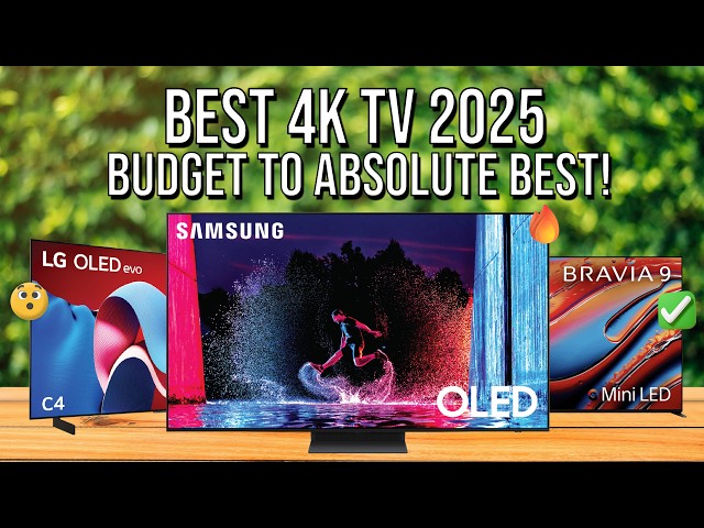 Best 4K TV 2025 - Top 5 Best Smart TVs 2025 - The Best OLED, QLED, Mini-LED TVs - Ultimate Guide! 👑