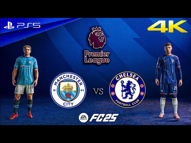 FC 25 - Manchester City vs Chelsea Ft. Palmer, Haaland, Premier League 24/25 | PS5™ [4K60]