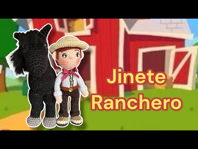 Jinete #ranchero #amigurumi paso a paso tutorial #crochet (subtítulos)