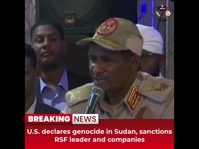 Desitdown News (U S declares genocide in Sudan, sanctions RSF leader and companies) #desitdown #news