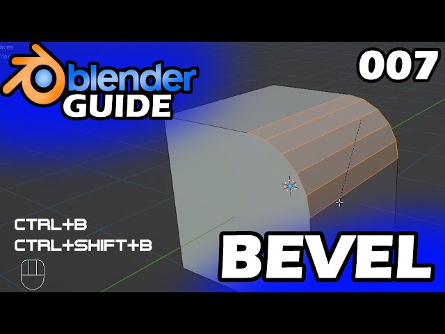 VERÄNDERN MIT BEVEL EDGES & VERTICES🏆 The Blender Guide(Blender Tutorial Deutsch / German) [S1-E007]