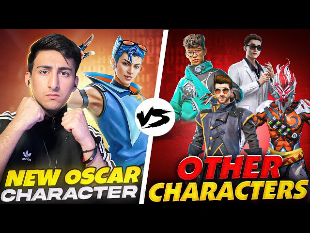 New Character Oscar Vs Old Characters In New Update😍😱1 Vs 4 [A_s Gaming] - Free Fire Max