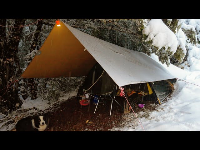 Winter Camping in Snow 2 Nights