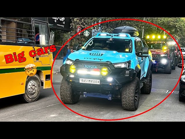 Toyota hilux 4x4| Isuzu v-Cross | fully Modified￼ | Big Cars😱 Rolling on Bangalore Roads