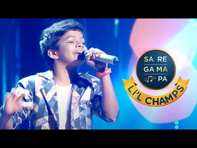 Sa Re Ga Ma Pa Li'l Champs | Satyajit Mesmerizes Judges With His Romantic Voice In Baarish | Zee Tv