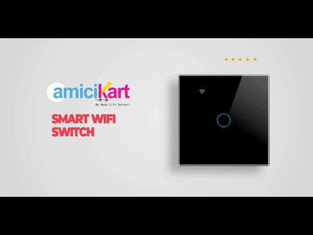 amiciSmart WiFi Smart Wall Switch