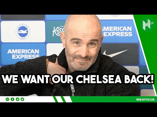 WE WANT OUR CHELSEA BACK! Maresca reacts to fan chants after Brighton thrashing