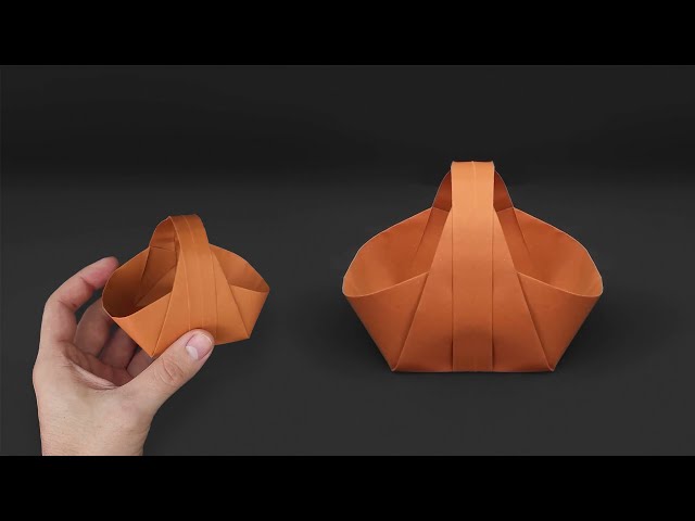 How to make a Paper Basket - No Cut, No Glue - Origami Tutorial