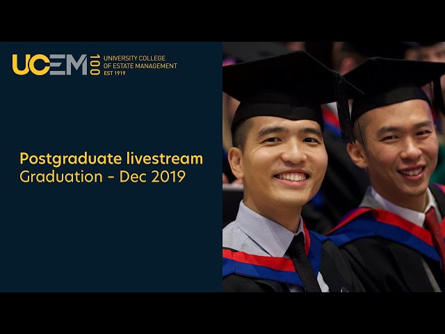 Postgraduate livestream // Graduation – December 2019