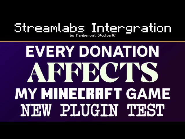 NEW PLUGIN TEST | Every Donation Affects My Minecraft Game & Instagram Giveaway Winner Reveal