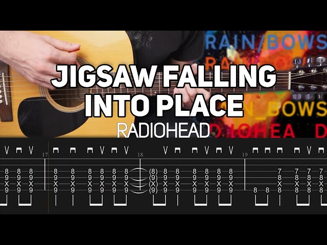 Radiohead - Jigsaw Falling Into Place (Acoustic Guitar lesson with TAB)