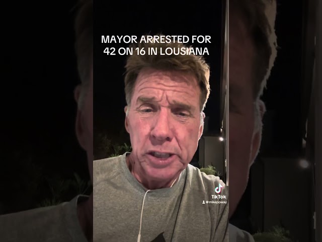 MAYOR ARRESTED FOR 42 ON 16 IN LOUSIANA