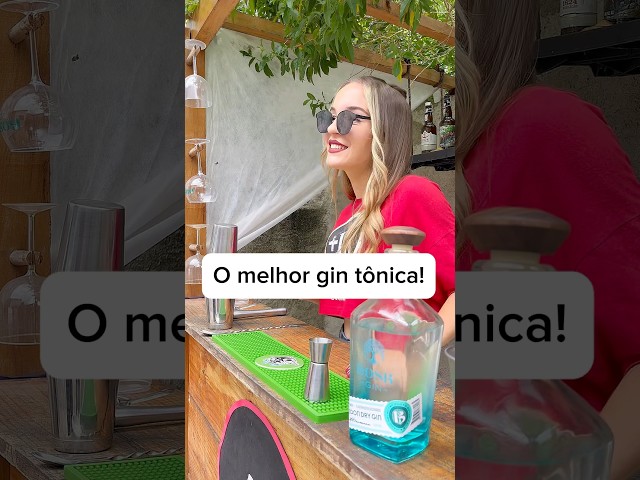 Gin tônica, gin frutado melhor gin tônica, #drink #gin #bar #bar #shortvideo