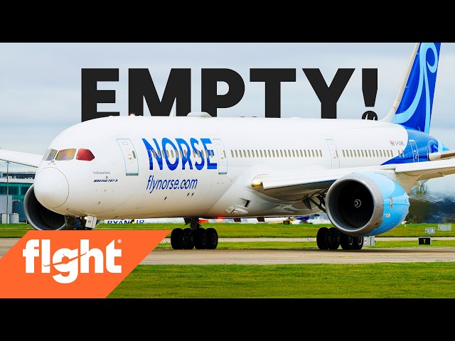 Boeing 787-9 flies EMPTY!