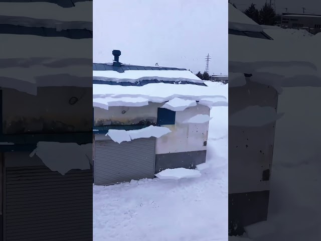 Mesmerizing Roof Snow Cascade