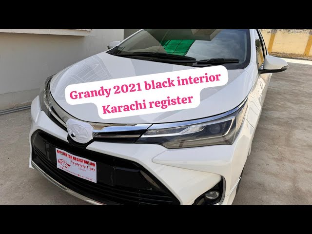 Toyota grandy 2021 black interior Karachi register /reviw