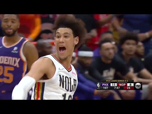 Herb Jones steal. Ingram full-court DIME. Jaxson Hayes finish.