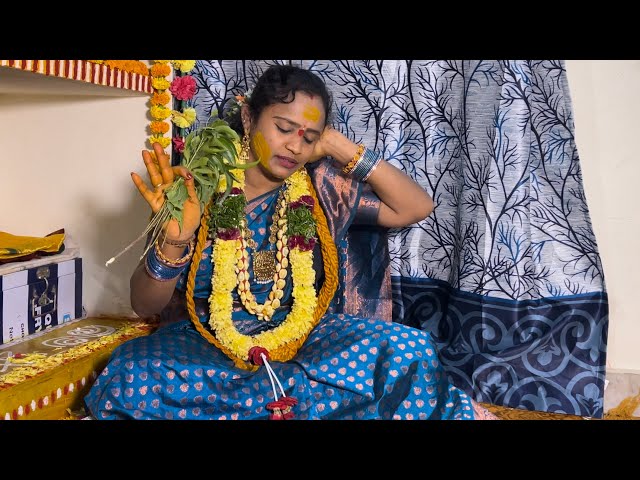 Sri Renuka Yellamma Thalli Special Pooja At Swetha Akka Home | Swetha Akka Yellamma Thalli Sigam