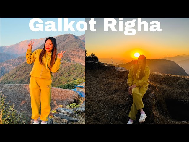 Random Vlog | Eating Buff Sukuti & Spicy Chatpate | Sunsets | Beautiful Village Righa #galkotrigha