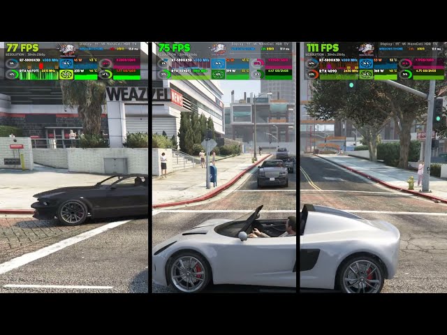 RTX 4070 Ti vs RTX 3090 Ti vs RTX 4090 | GTA 5 | R7-5800X3D