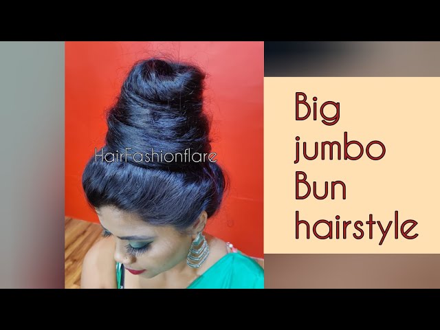 How to make a big jumbo Bun hairstyle