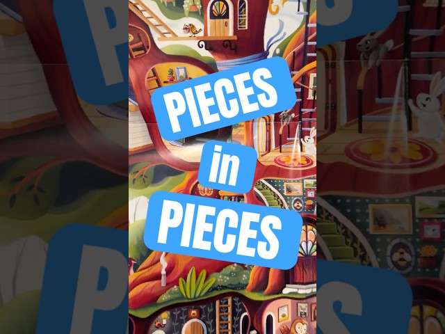 This cute ILLUSTRATED PUZZLE invention “Pieces in  Pieces” arrived from France! #educationaltoys