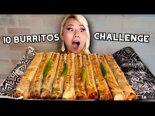 10 BURRITOS CHALLENGE AT LOS DE JUAREZ IN ANAHEIM, CA!! #RAINAISCRAZY