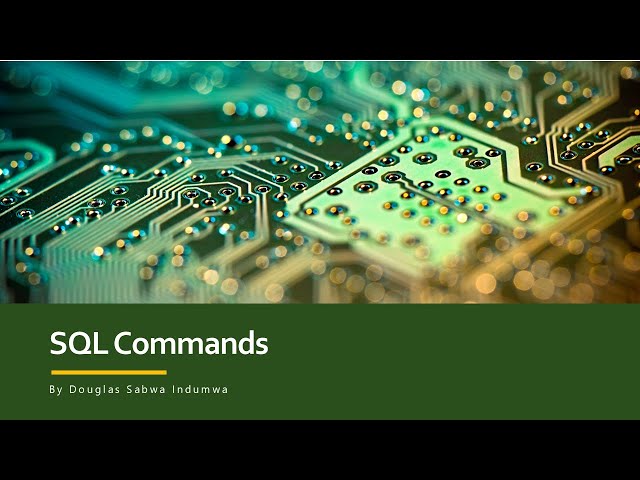 SQL Commands - Doxabits Learning