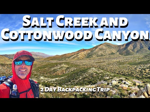 Backpacking to Rare Desert Waters-Salt Creek and Cottonwood Canyon #hiking