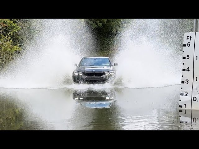 Hydroplaning BMW and Wife Ruins Husband’s Car || vehicles vs deep water || flood compilation